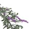16" White LED Lighted Pink Lavender Artificial Spring Wreath